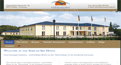 Desktop Screenshot of africanskyhotel.de